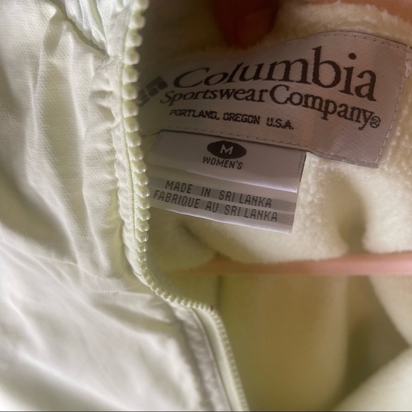 Columbia Jacket Coat Medium Womens Green Teal Hood Zip Weatherproof - Picture 7 of 11